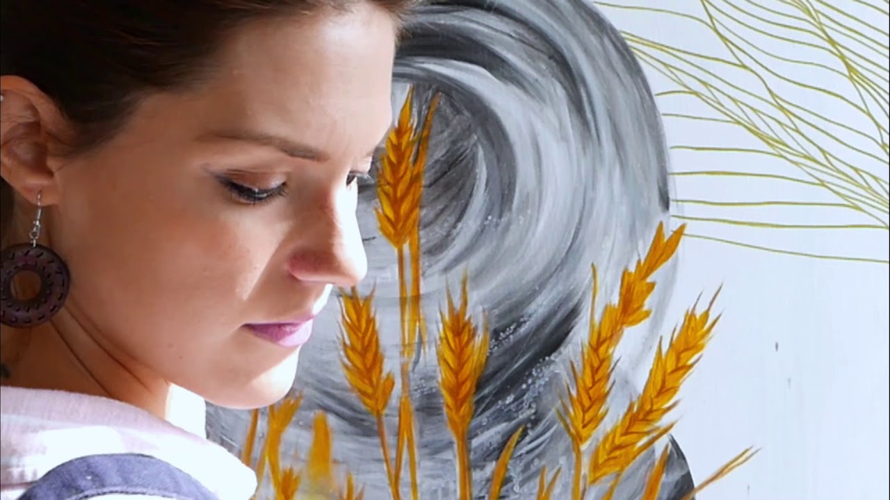 Painting process by Rita Vicari