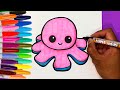 COMO DIBUJAR UN PULPITO REVERSIBLE FELIZ | How to Draw a Reversible Octopus