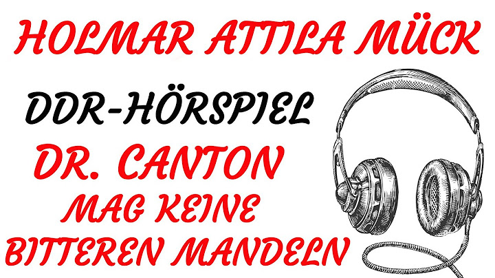 KRIMI Hörspiel - Holmar Attila Mück - DR. CANTON MAG KEINE BITTREN MANDELN (DDR 1977)