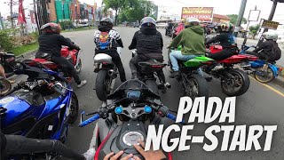 SUNMORI BARENG CBR ZX AEROX BAHAS KNALPOT - CBR 250RR SP QS #motovlogindonesia