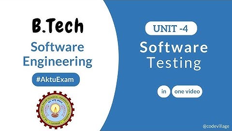 Unit 4: Software Testing AKTU With Notes | BTech 3rd Year KCS 601