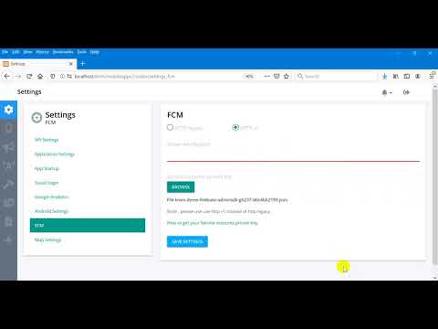How to get your Service accounts private key for push notification