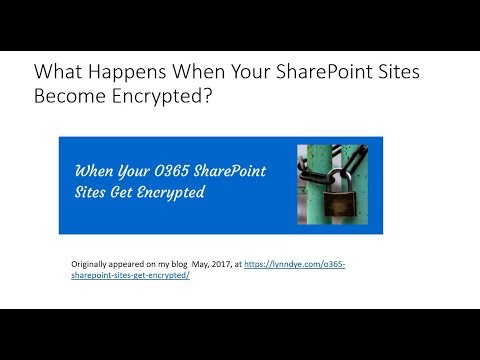 When Your SharePoint Sites Get Encrypted