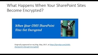 When Your SharePoint Sites Get Encrypted