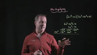 Multiplying Polynomials Using a Vertical Format