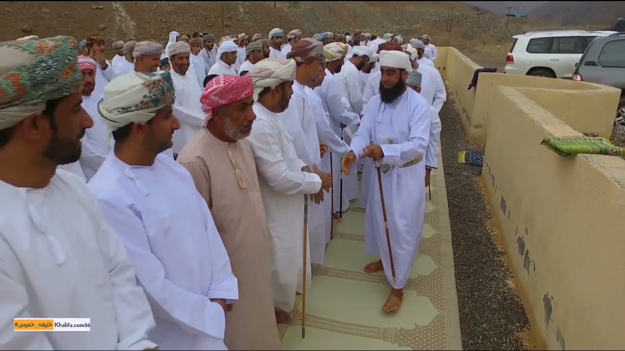 تصوير جوي لصلاة عيد الاضحى المبارك في قرية شام بوادي حيبي التابعة لولاية صحار