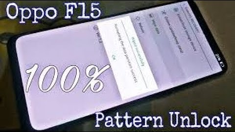 OPP0 F15 CPH2001 REMOVE PIN,PATTERN LOCK Unlock Sp Flash Tool | No Box No Dongle | 2021 New Method