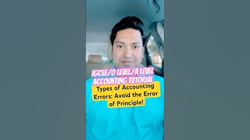 Types of Errors: Error of Principle Explained in Seconds!