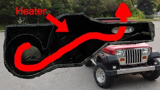 Jeep YJ EV Conversion Pt 2  Heating the Jeep Pt 1