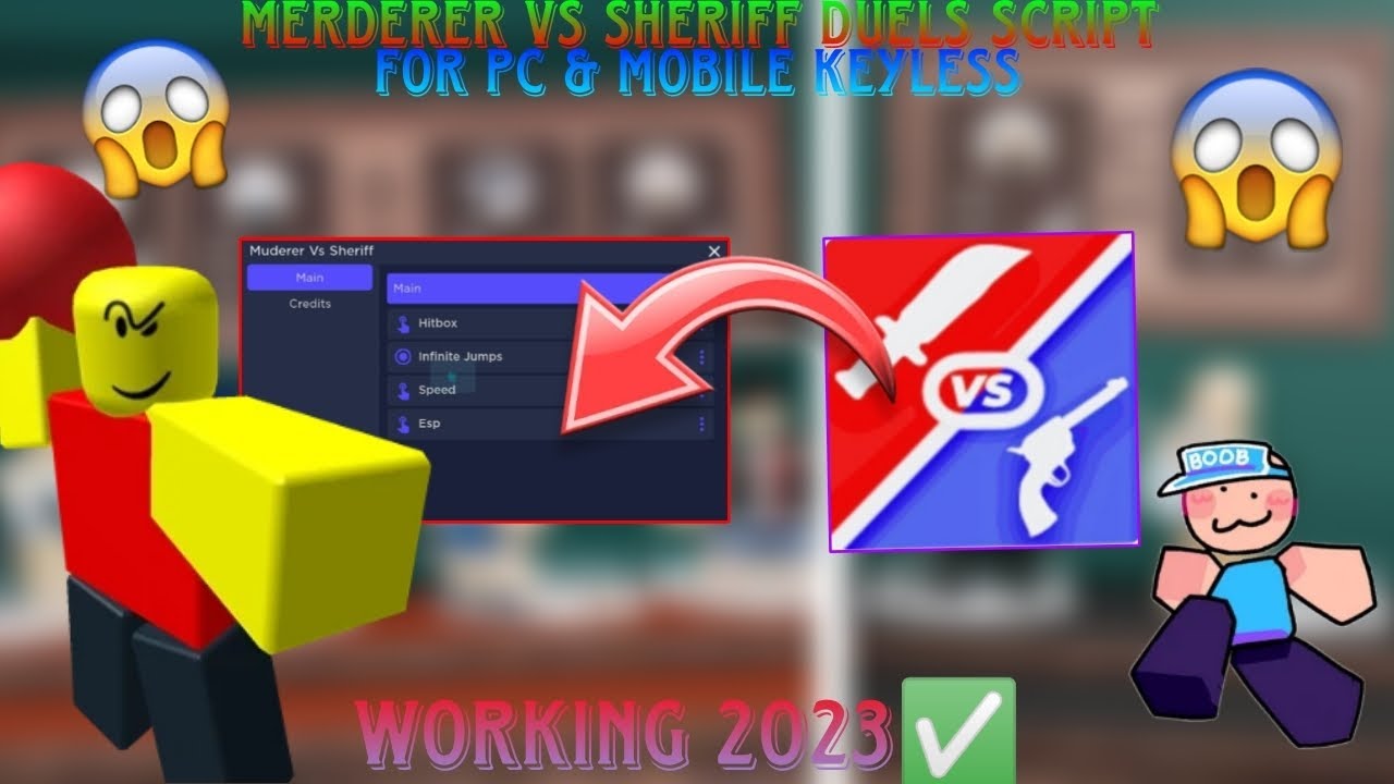 Murderer Vs. Sheriffs : Duel - Script Pastebin, Hitbox Expander, ESP