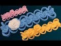 Diadema a Crochet con flores rosas 3D muy fácil de tejer estilo Irlandés tejido tallermanualperu