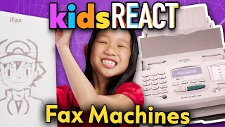 Kids React To Fax Machines! | Kids REACT