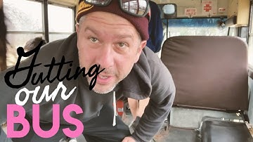 Skoolie Conversion - Seat and Floor Removal - Prepping a School Bus for a Conversion!