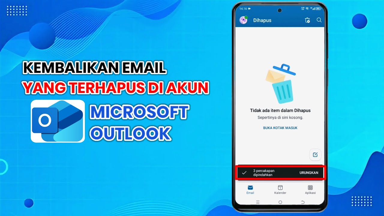 Cara Mengembalikan Email yang Terhapus Di Aplikasi Microsoft Outlook