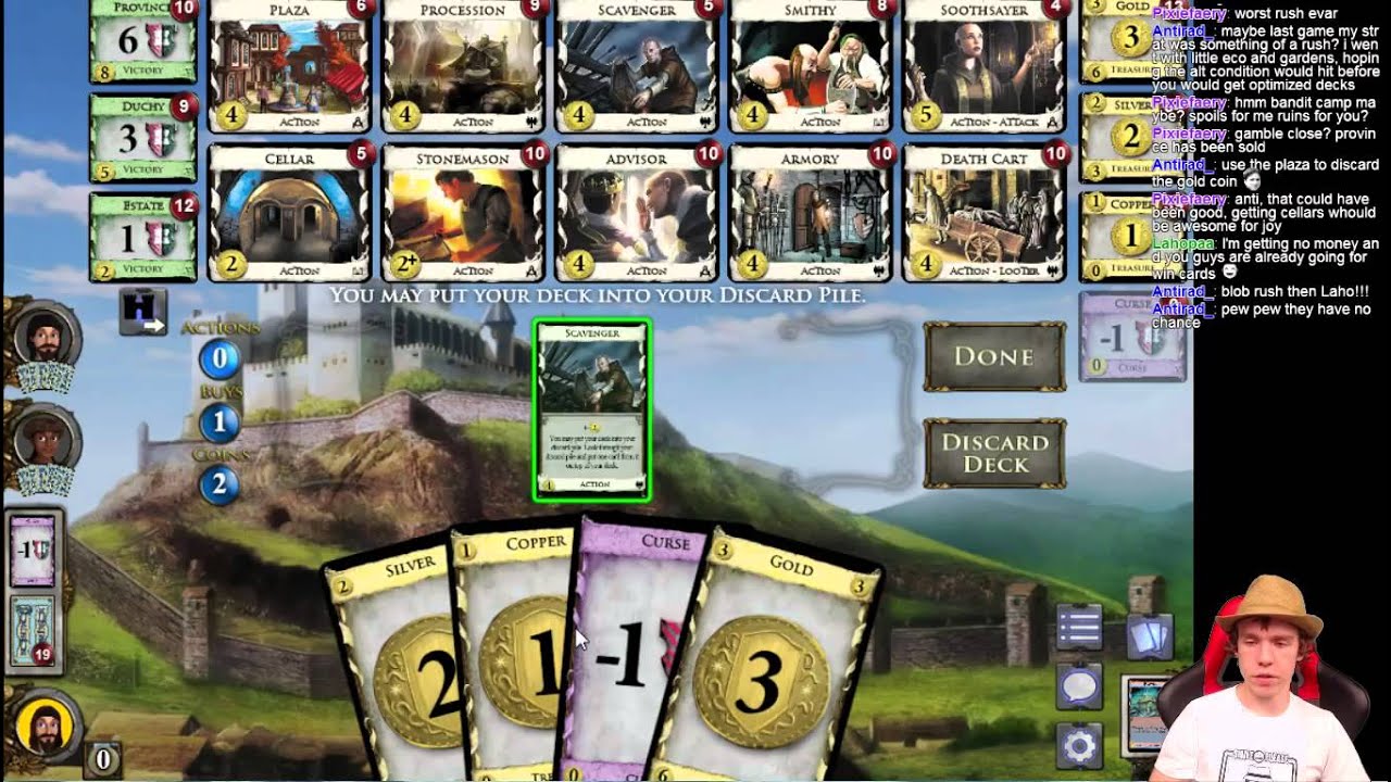 Dominion Online Deckbuilding Ccg Gameplay Epic 3 Man Ffa With Viewers Youtube