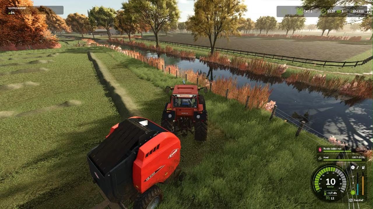 Hooibalen persen - De Friese Wouden #43 FS25 Westdijk-Farming