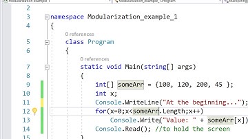 Passing an Array Value to a Method - C# Programming