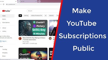 How to Make Your YouTube Channel Subscriptions Public?