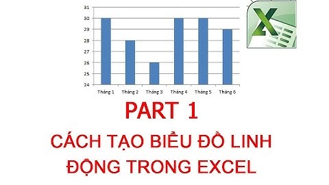 Excel nâng cao (P1)- Cách tạo biểu đồ, đồ thị động trong excel