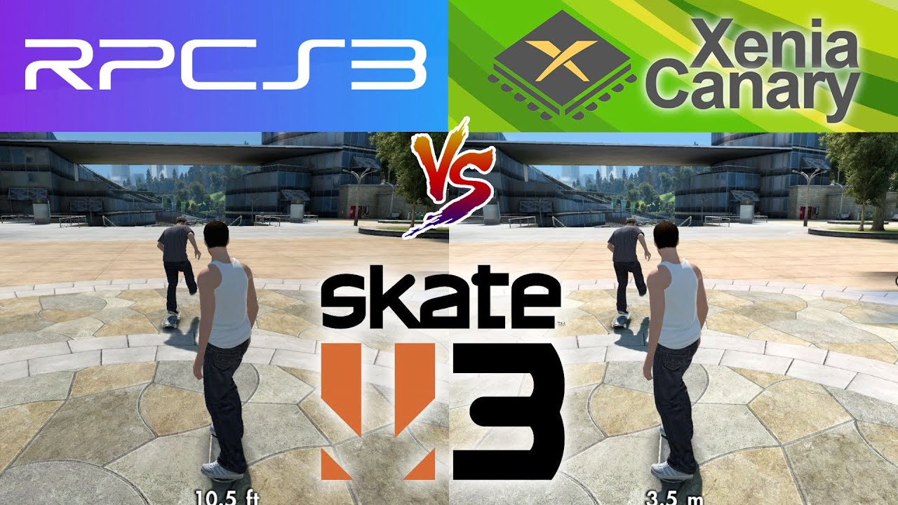 Skate 3  RPCS3 Vs Xenia Canary - GTX 1660 / i5 8600 