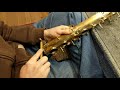 Saxophone Repair Topic: Dent Removal Example 2, Hollow Tapping (Questionable)