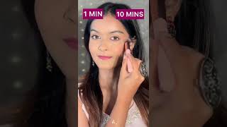 1 Min Vs 10 Mins Makeup Look😍😱 | #shorts | SUGAR Cosmetics screenshot 2