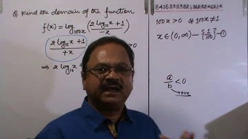 11.. Domain & Range of Exponential &  & Logarithmic Functions Class-II/IIT/AIEEE