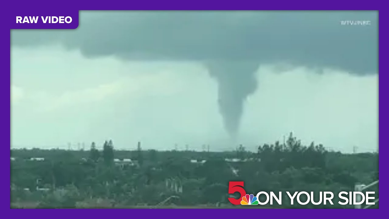 Raw video: Tornado crosses I-75 in Broward County, Florida, as ...