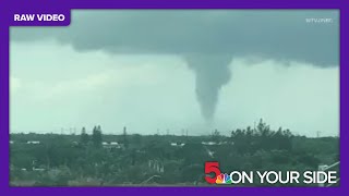 Raw video: Tornado crosses I-75 in Broward County, Florida, as Hurricane Milton approaches