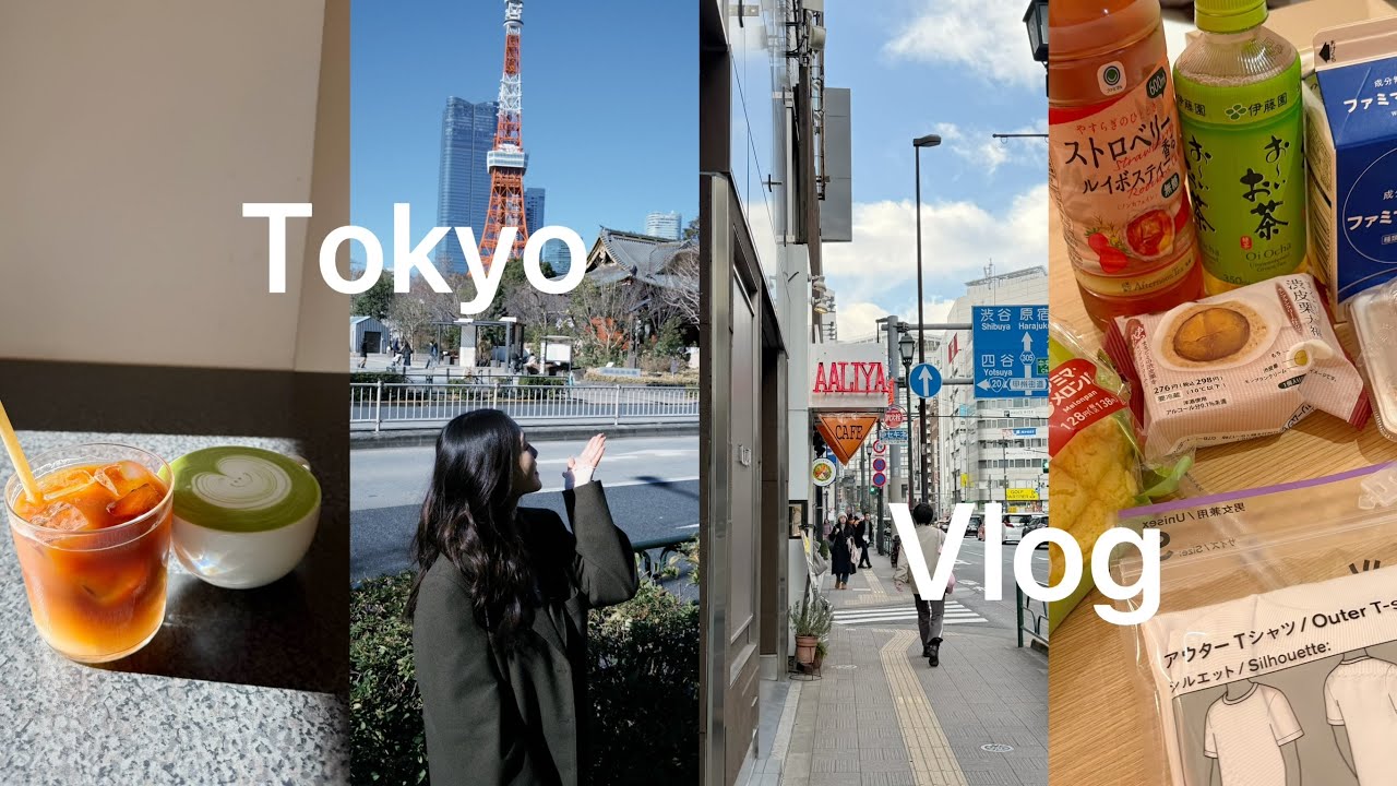 日本VLOG🇯🇵｜第一眼的東京鐵塔🗼開箱銀座飯店🤍便利商店美食評測🍢日式昭和咖啡廳☕️新宿暴走購物🛍️