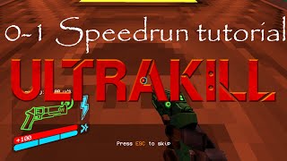 Ultrakill beginners speedrun tutorial: 0-1