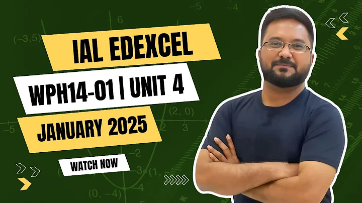 wph14-01| Unit 4 | January 2025/ IAL Edexcel| Physics | Solved