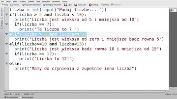 Podstawy Pythona - 04 Warunki w programie