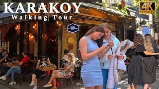 Istanbul Turkey 2024 City Center 4K Walking Tour Karakoy,Galata Bridge