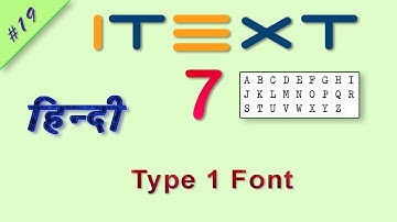 How to set Font in itext pdf in java |Type 1 font | itext font | set font itext 7 | fonts in itext 7
