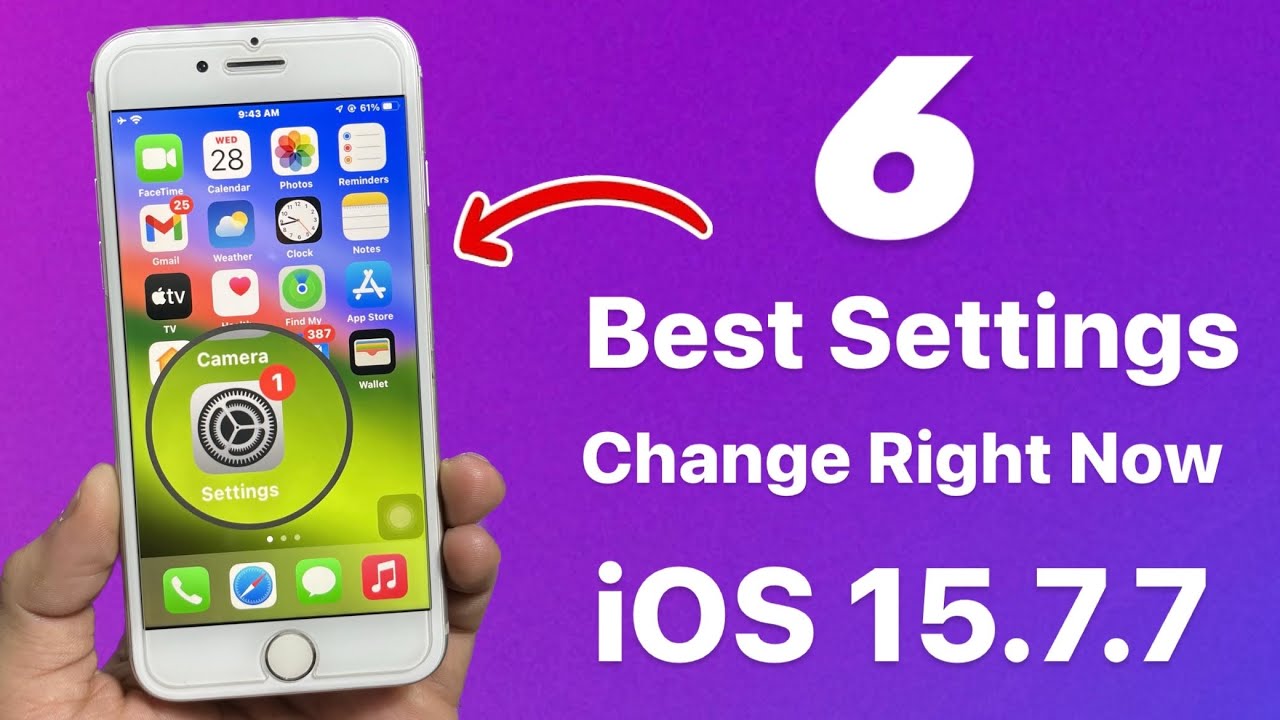 iOS 15.7.7 - Top 6 Settings you need to change right Now - YouTube