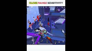 CLOSE RANGE SENSITIVITY BgmiPubg #closerange #sensitivity #bgmi #pubg #shorts #viralshorts #bgmishor