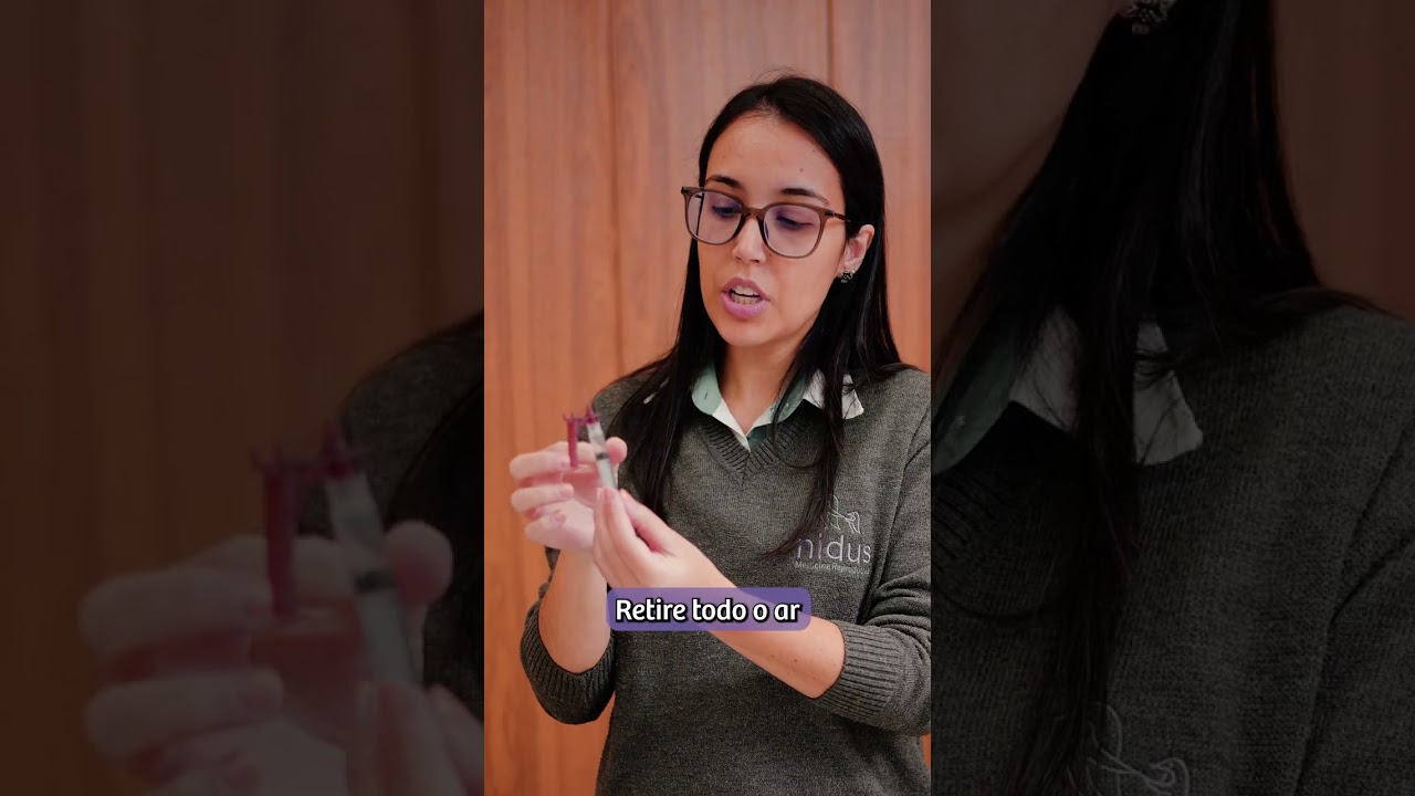 Orientações para aplicação de medicamento Choriomon