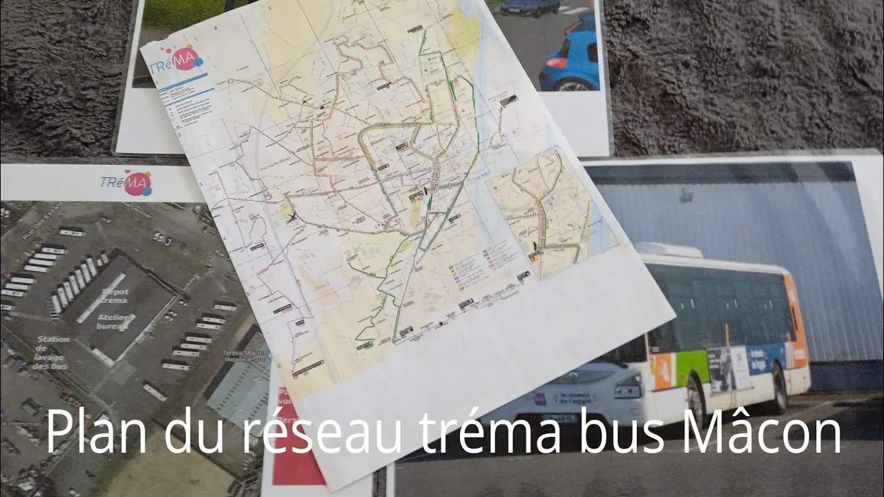 présentation du plan du réseau tréma bus Mâcon - YouTube