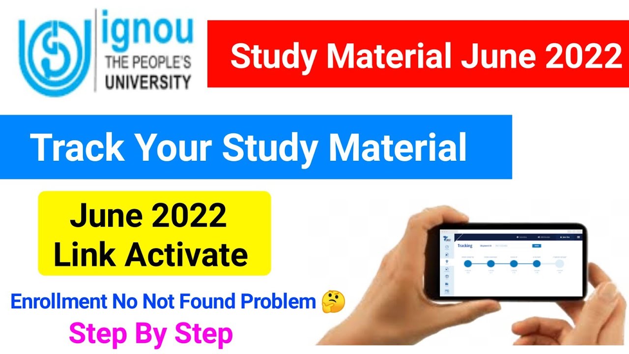 Track Your IGNOU Study Material July 2022 | Check You Books Dispatch ...