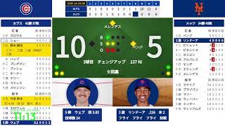 本日2試合目【今永昇太 先発、鈴木誠也】 6/25　08:10　#11　カブス 対 メッツ　823611