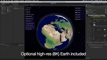 World Political Map - Globe Edition for Unity