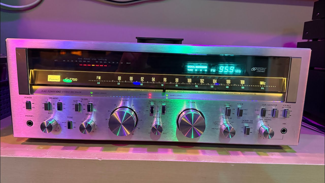 Sansui G-7700, 120WPC from 1980. Analog to Digital Tuner Crossover