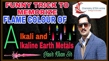Funny trick to learn flame test of Alkali and Alkaline earth metal//ETEA part 136//By YK Sir