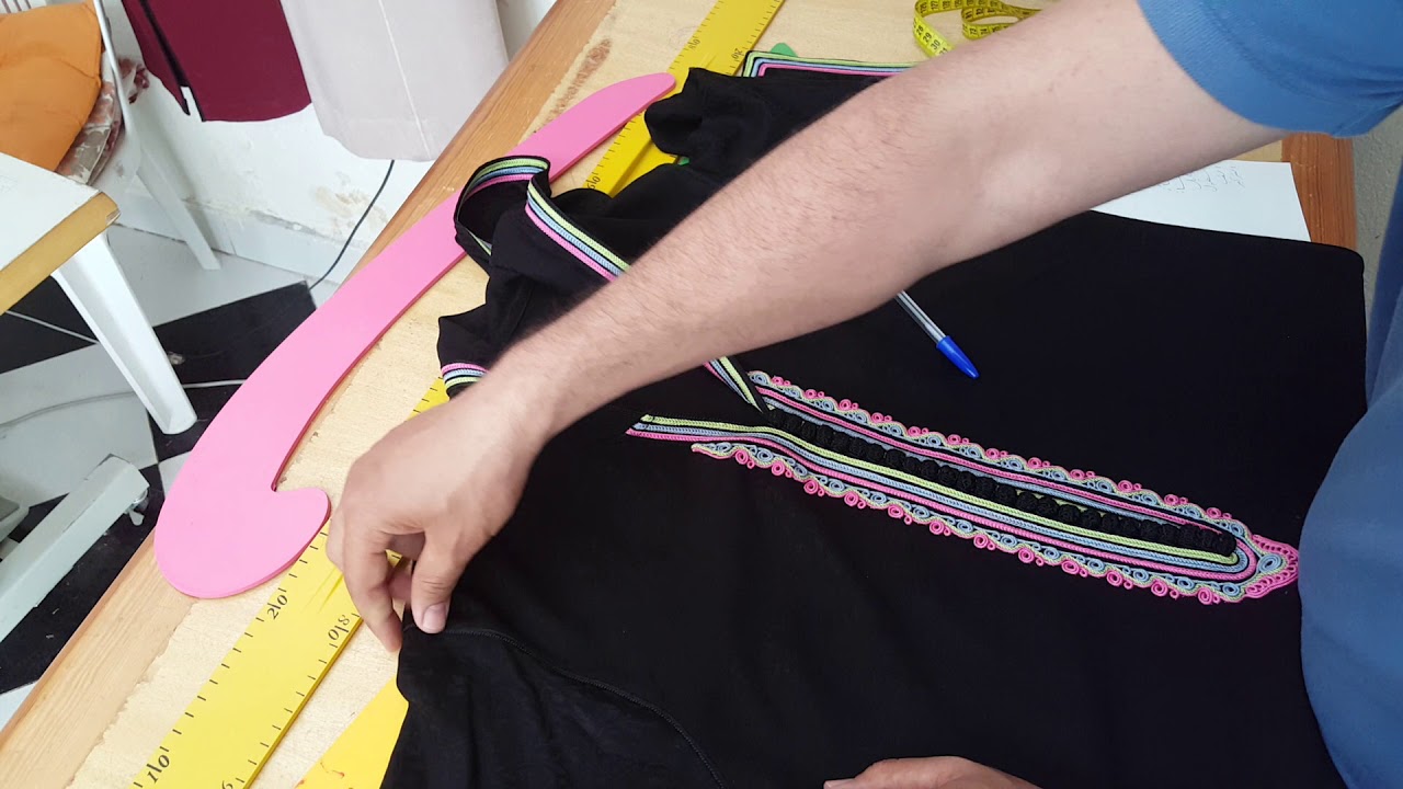 طريقة أخد المقاسات على جلابة مخيطة جاهزة مع #خياط_البهجة