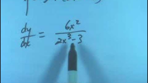 Differentiation with Natural Log Function