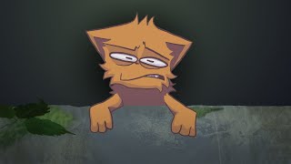 THE RED STRAY CAT CLIMBS DOWN... - 2D ANIMATION