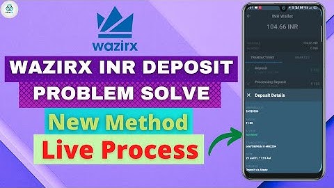 WAZIRX INR DEPOSIT PROBLEM SOLVED WITH NEW METHOD⚡ WAZIRX INR DEPOSIT FULL PROCESS