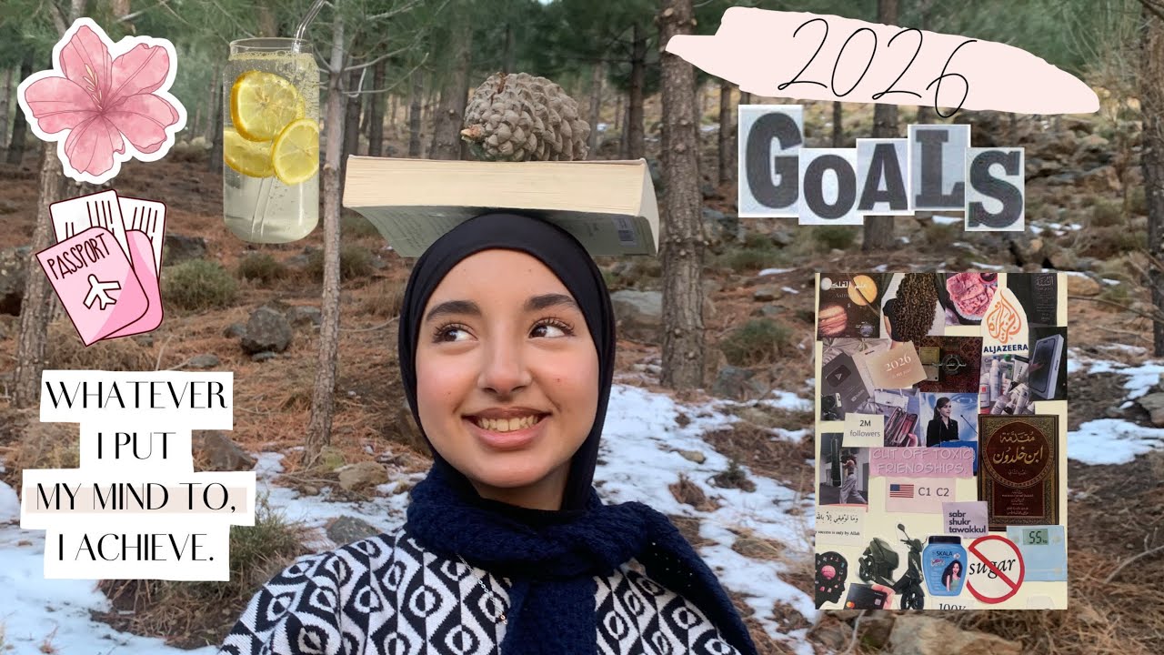 هل حققت أهدافي لسنة 2025؟ /لوحة أهداف 2026.my new year vision board🎀✨📚