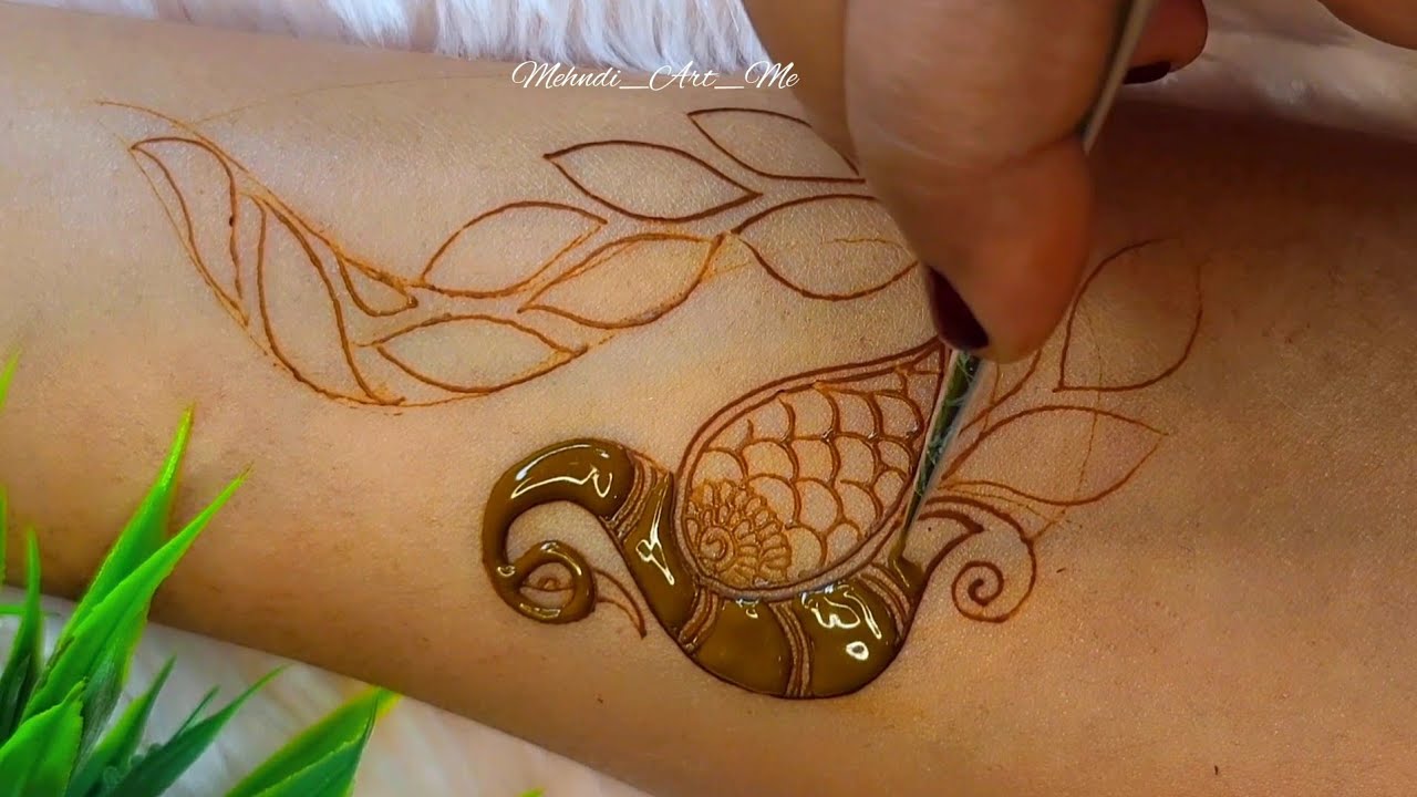 Peacock Design With Easy Step | Mehndi Art Me | Mehndi Artist Rashmita